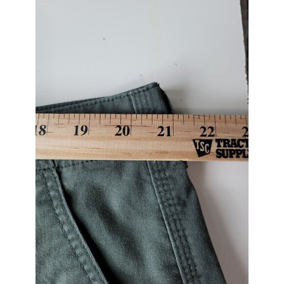 Weatherproof Mens Cargo Shorts Tag 40W Fit 42 Olive Green Cotton Blend Durable - Picture 6 of 9